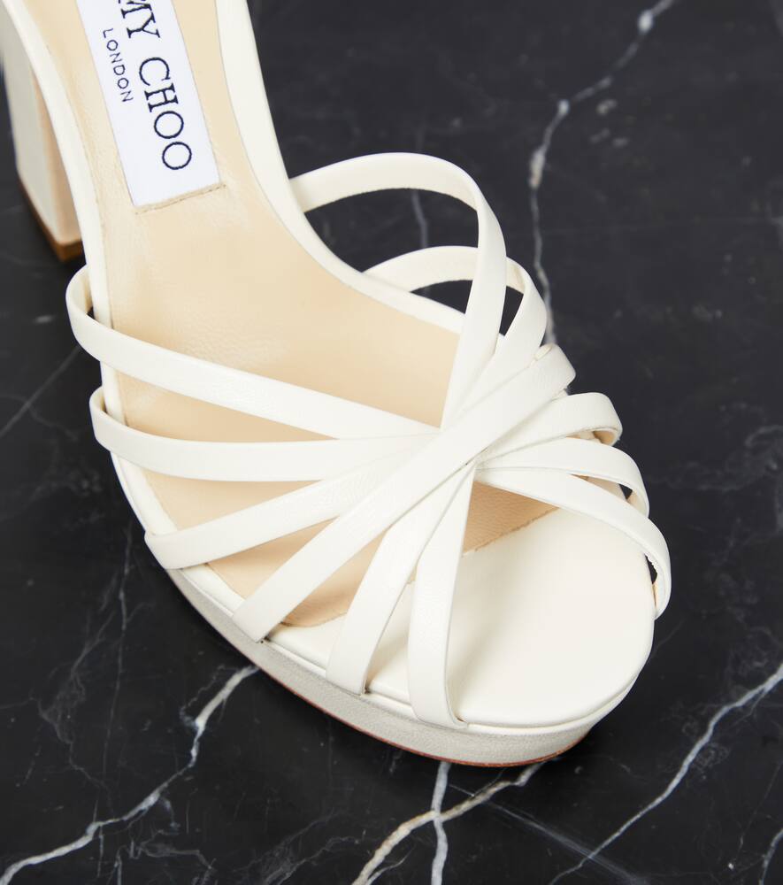 Jimmy Choo Isra leather platform sandals