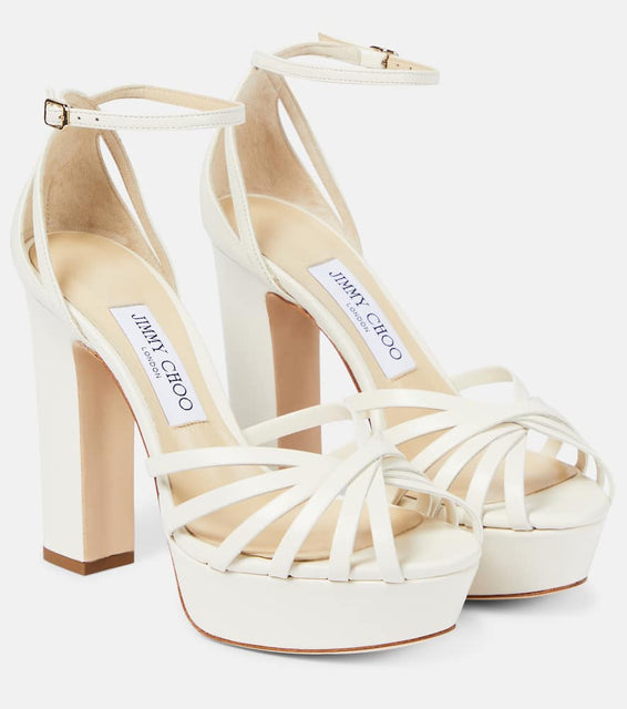 Jimmy Choo Isra leather platform sandals