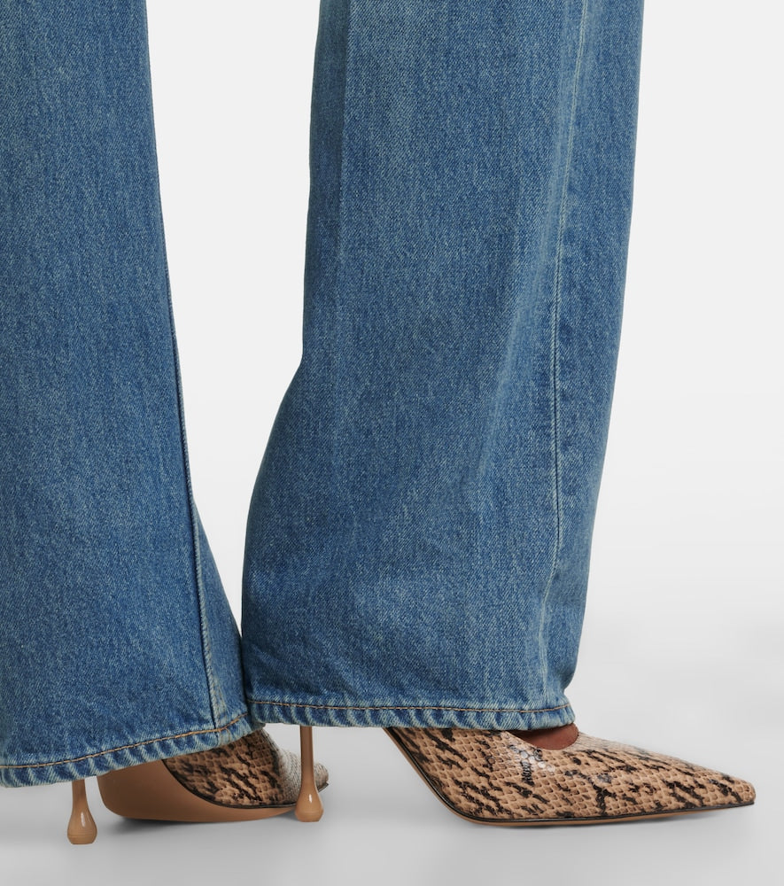 Jimmy Choo Ixia snake-effect leather pumps