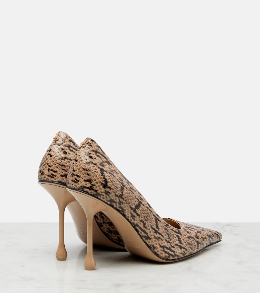 Jimmy Choo Ixia snake-effect leather pumps