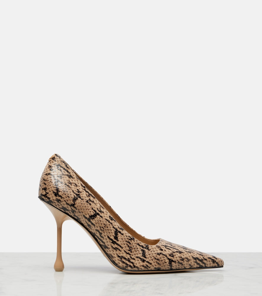 Jimmy Choo Ixia snake-effect leather pumps