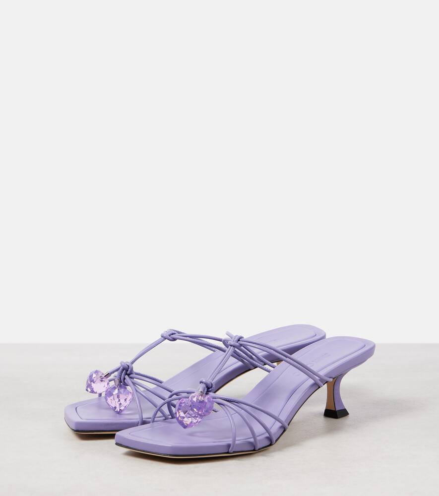 Jimmy Choo Jemma 50 embellished leather mules