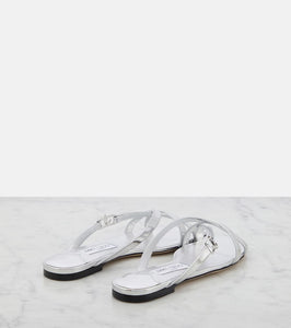 Jimmy Choo Jess metallic leather sandals