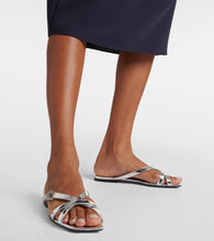 Jimmy Choo Jess metallic leather sandals