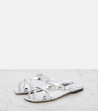Jimmy Choo Jess metallic leather sandals
