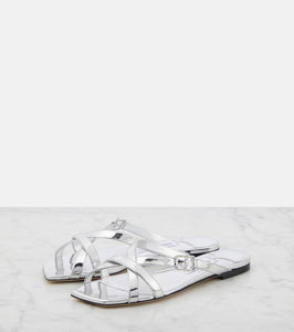 Jimmy Choo Jess metallic leather sandals