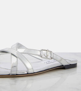 Jimmy Choo Jess metallic leather sandals