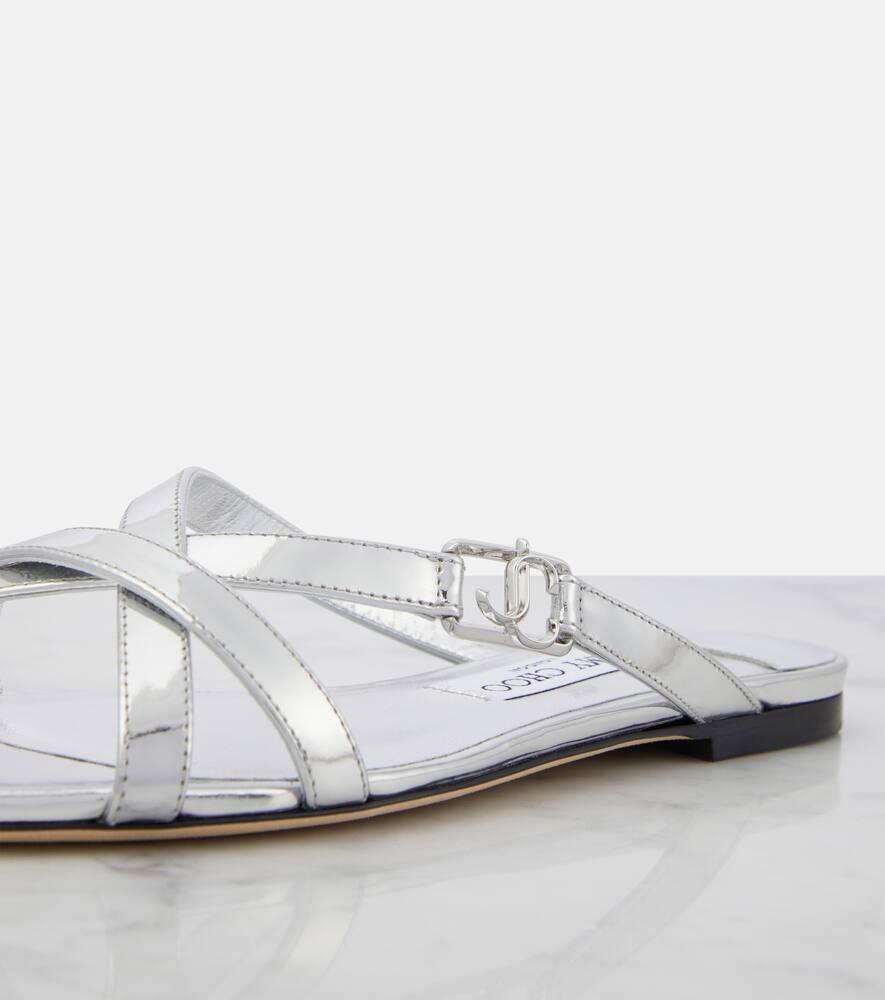 Jimmy Choo Jess metallic leather sandals