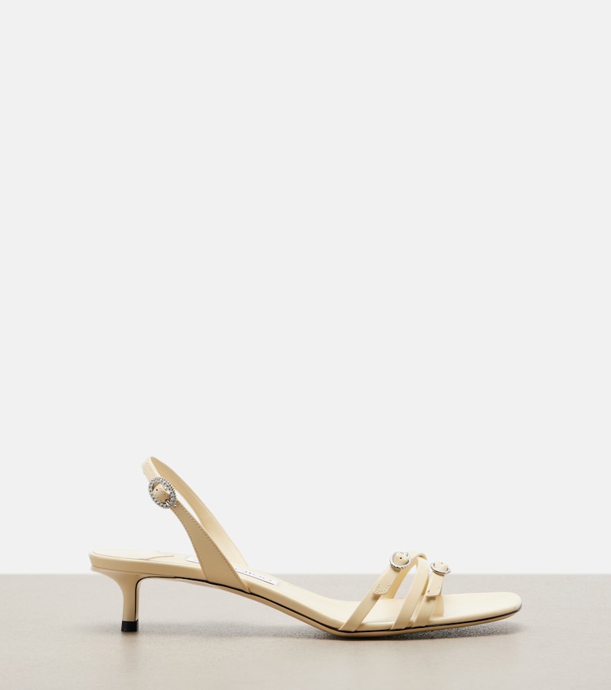 Jimmy Choo Kaira patent leather slingback sandals