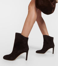 Jimmy Choo Karter 85 suede leather ankle boots