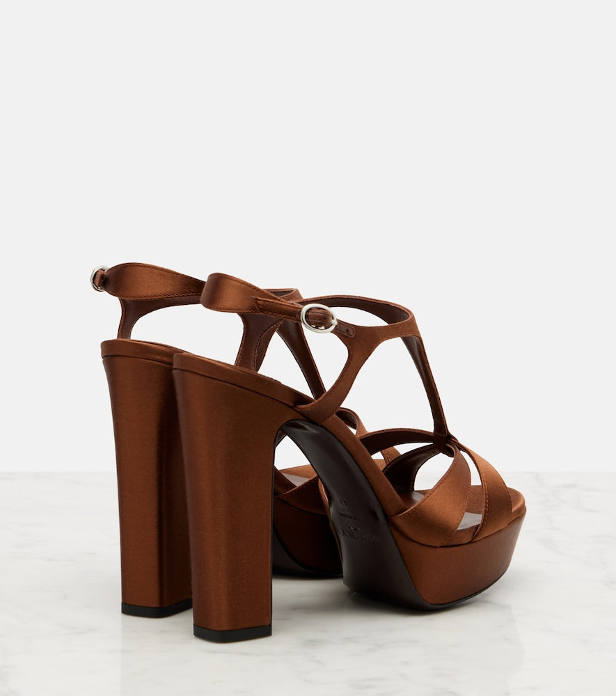 Jimmy Choo Kesia 120 satin platform sandals