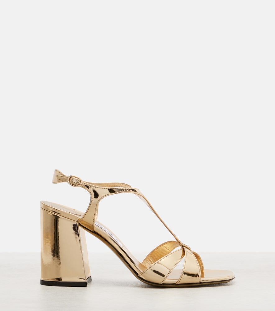 Jimmy Choo Kesia metallic leather sandals