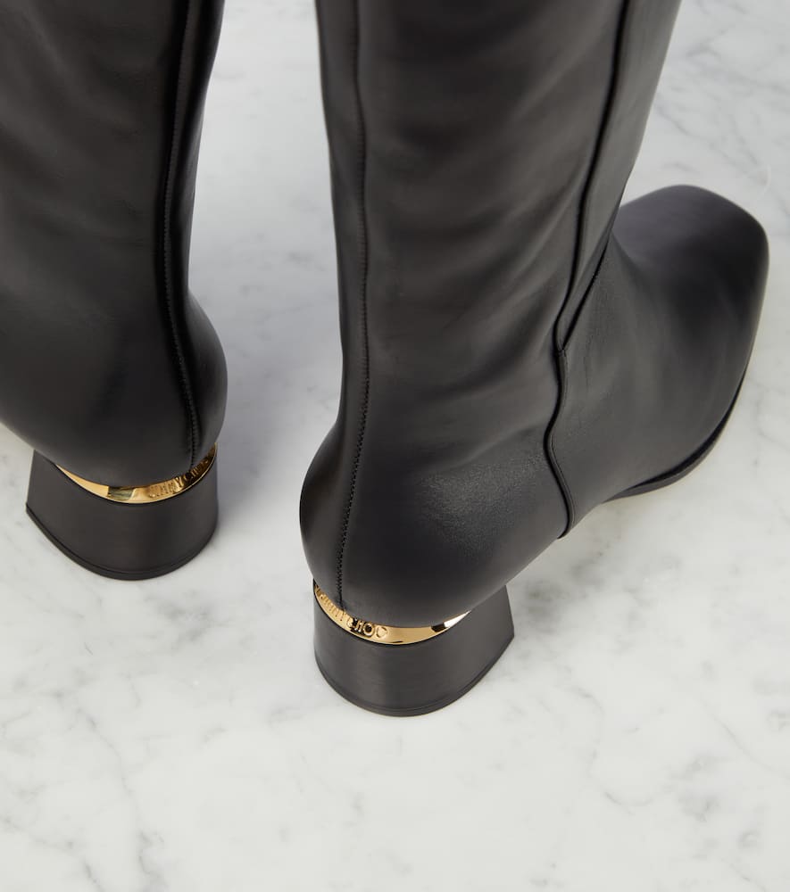 Jimmy Choo Loren 45 leather over-the-knee boots