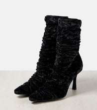 Jimmy Choo Lotta 85 velvet ankle boots