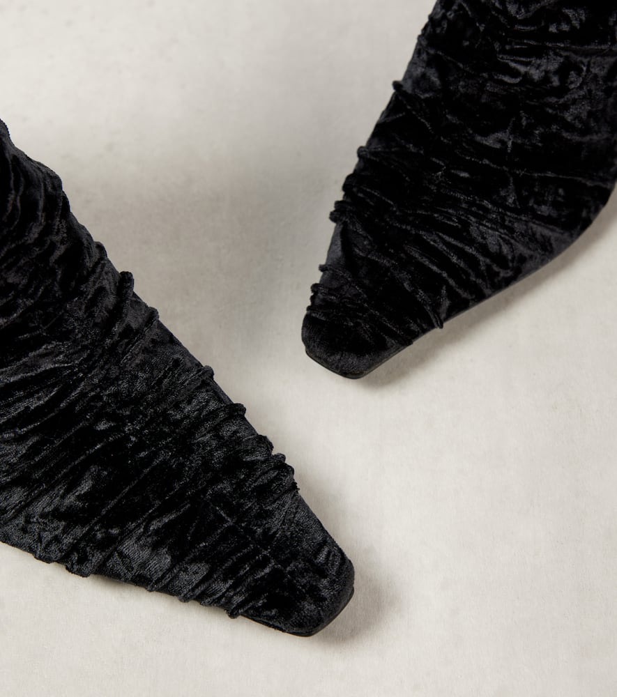 Jimmy Choo Lotta 85 velvet ankle boots