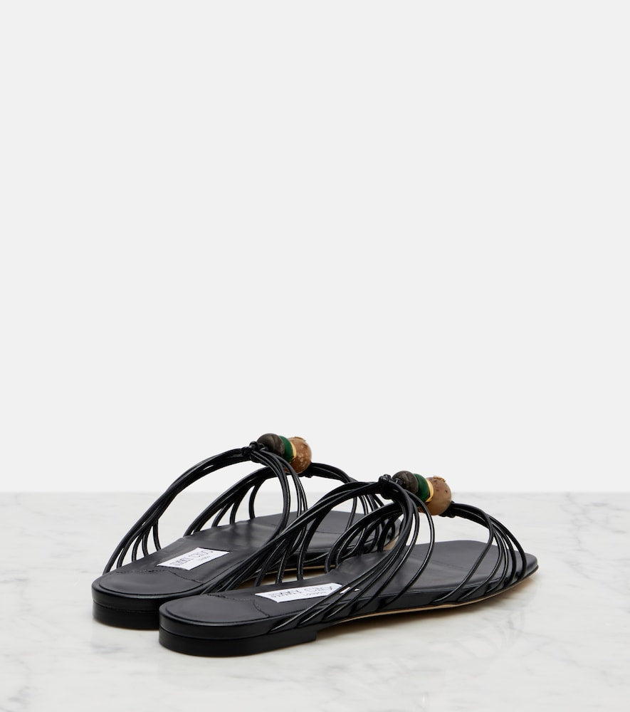Jimmy Choo Lova embellished leather sandals