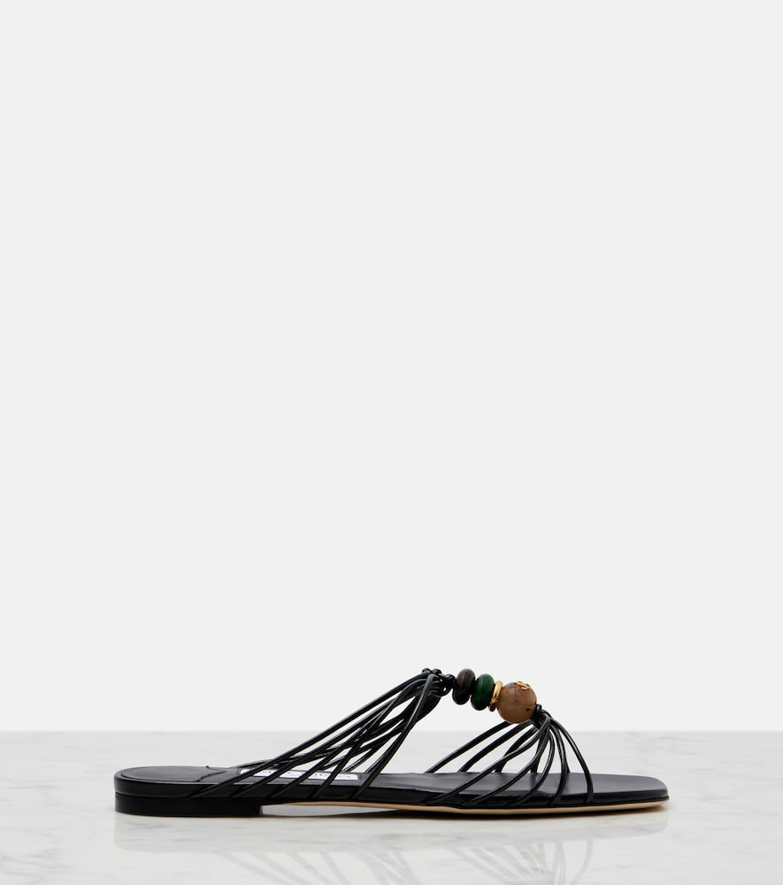 Jimmy Choo Lova embellished leather sandals