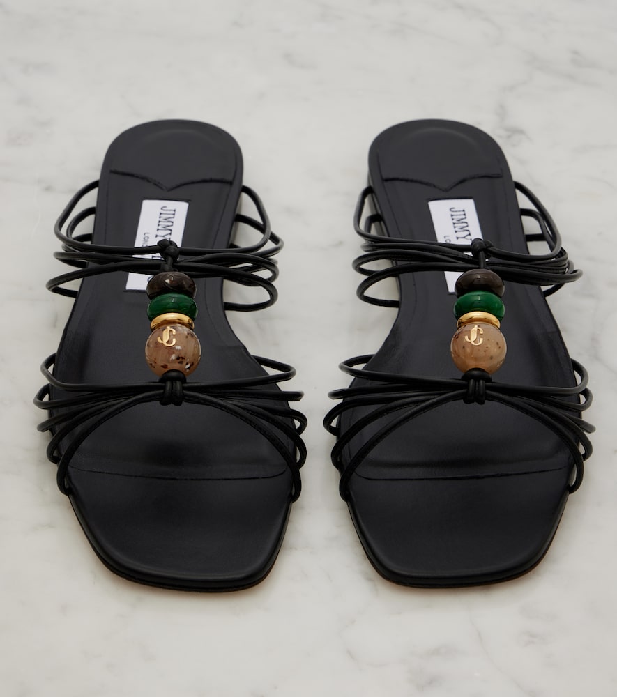 Jimmy Choo Lova embellished leather sandals