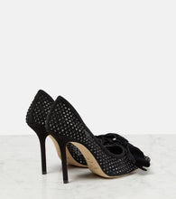 Jimmy Choo Love 100 embellished mesh pumps
