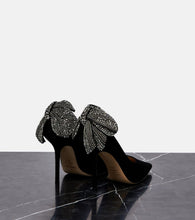 Jimmy Choo Love 100 embellished suede pumps