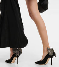 Jimmy Choo Love 100 embellished suede pumps