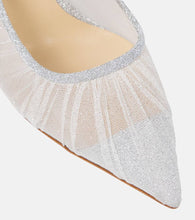 Jimmy Choo Love 100 glitter-tulle pumps