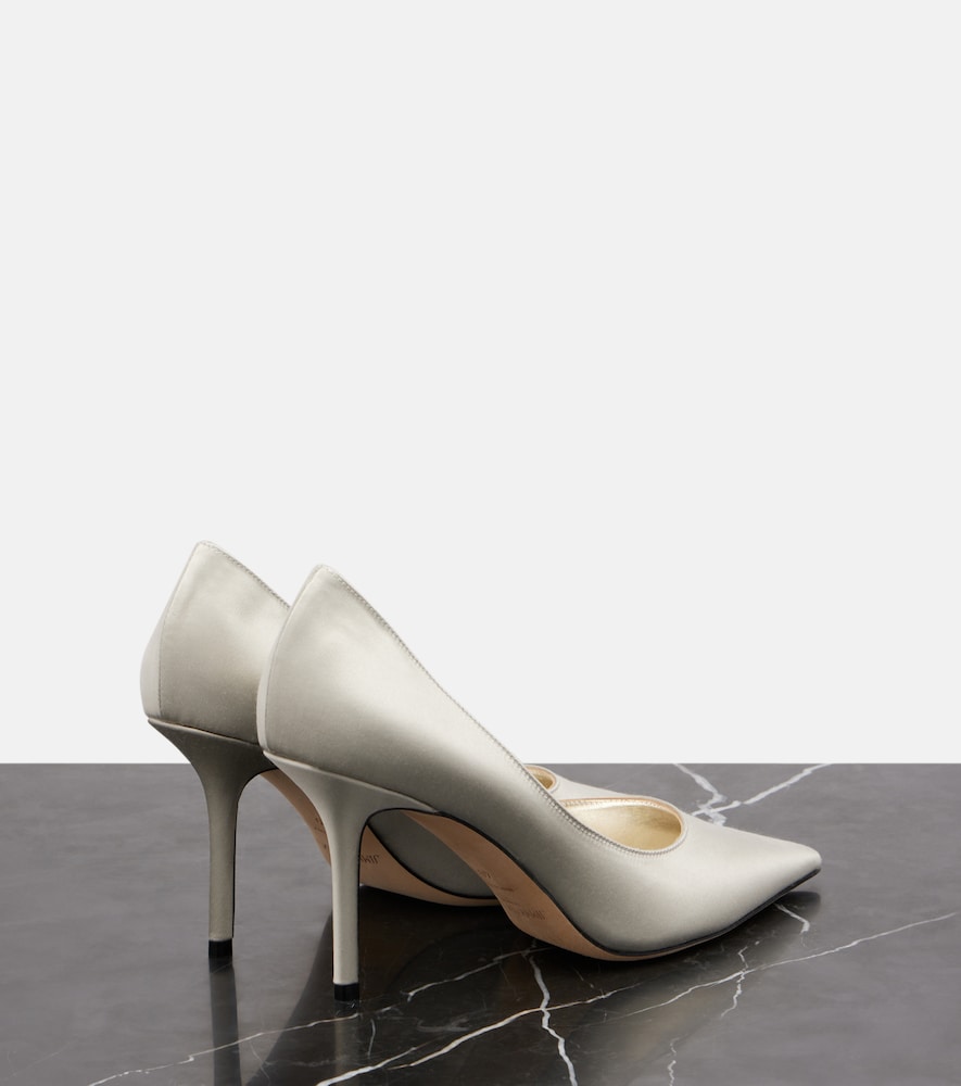 Jimmy Choo Love 85 satin pumps