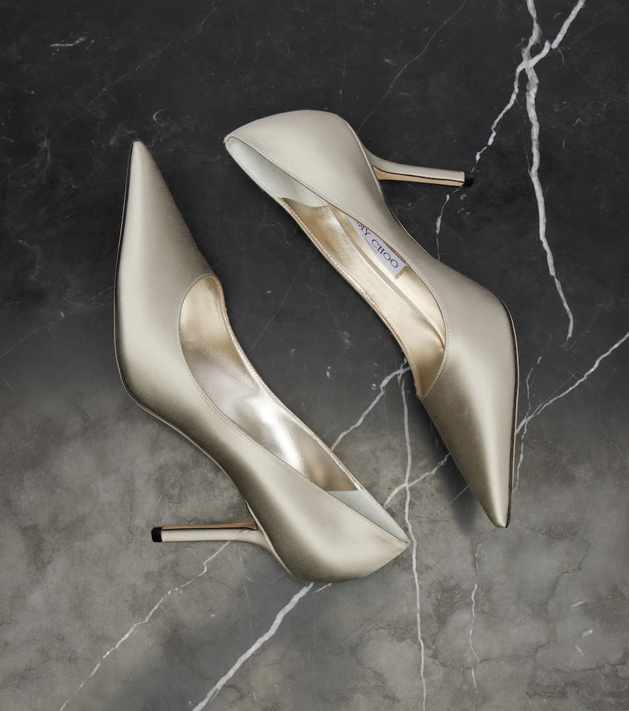 Jimmy Choo Love 85 satin pumps
