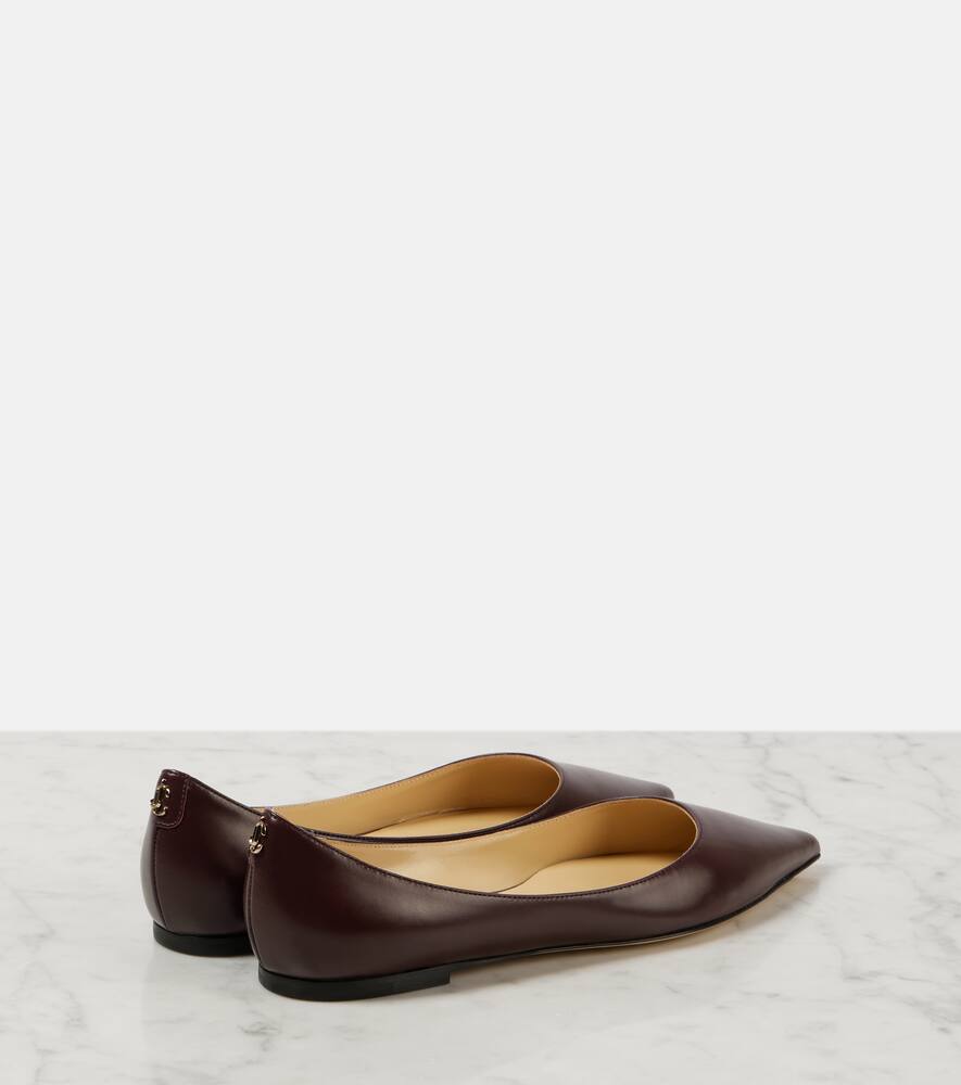 Jimmy Choo Love leather ballet flats