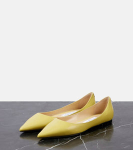 Jimmy Choo Love leather ballet flats