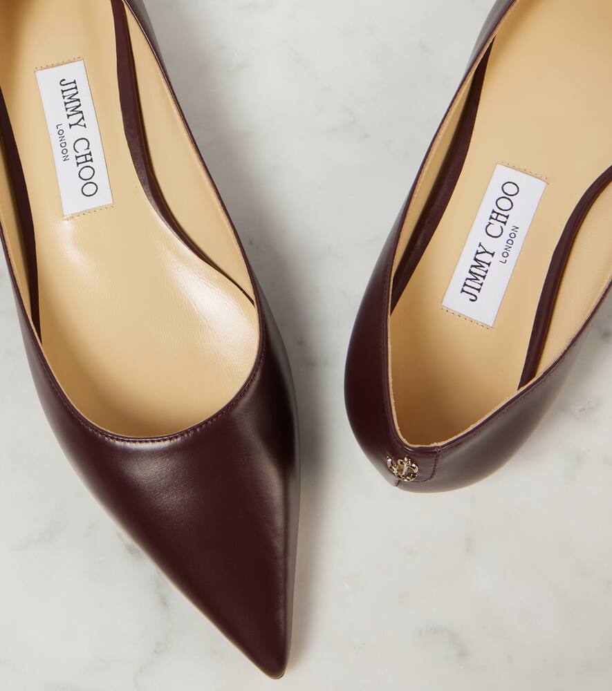 Jimmy Choo Love leather ballet flats