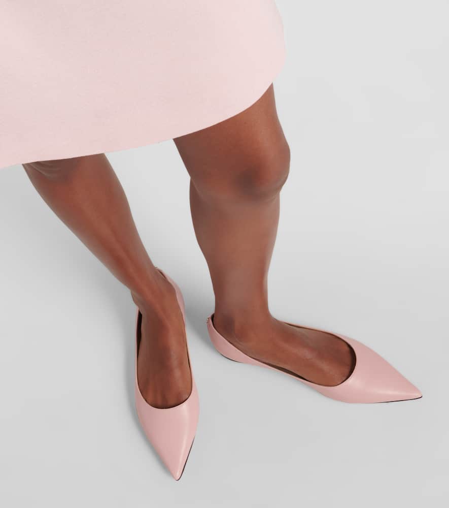 Jimmy Choo Love leather ballet flats