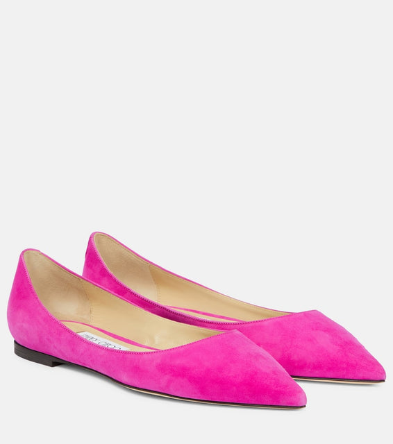 Jimmy Choo Love leather ballet flats