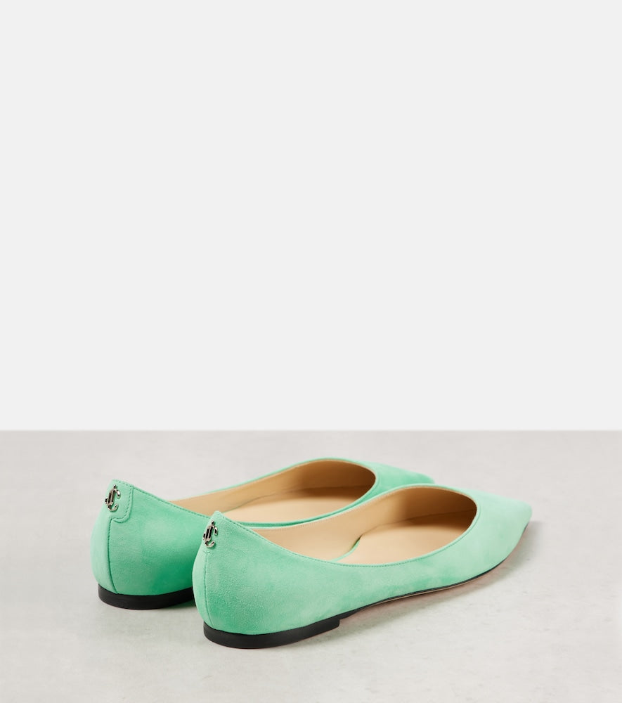 Jimmy Choo Love suede ballet flats