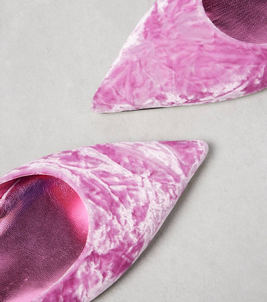 Jimmy Choo Love velvet ballet flats