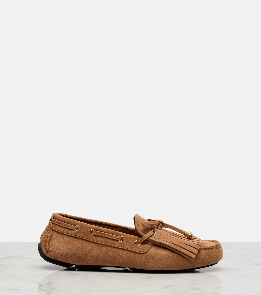 Jimmy Choo Manon F fringed suede boat shoes