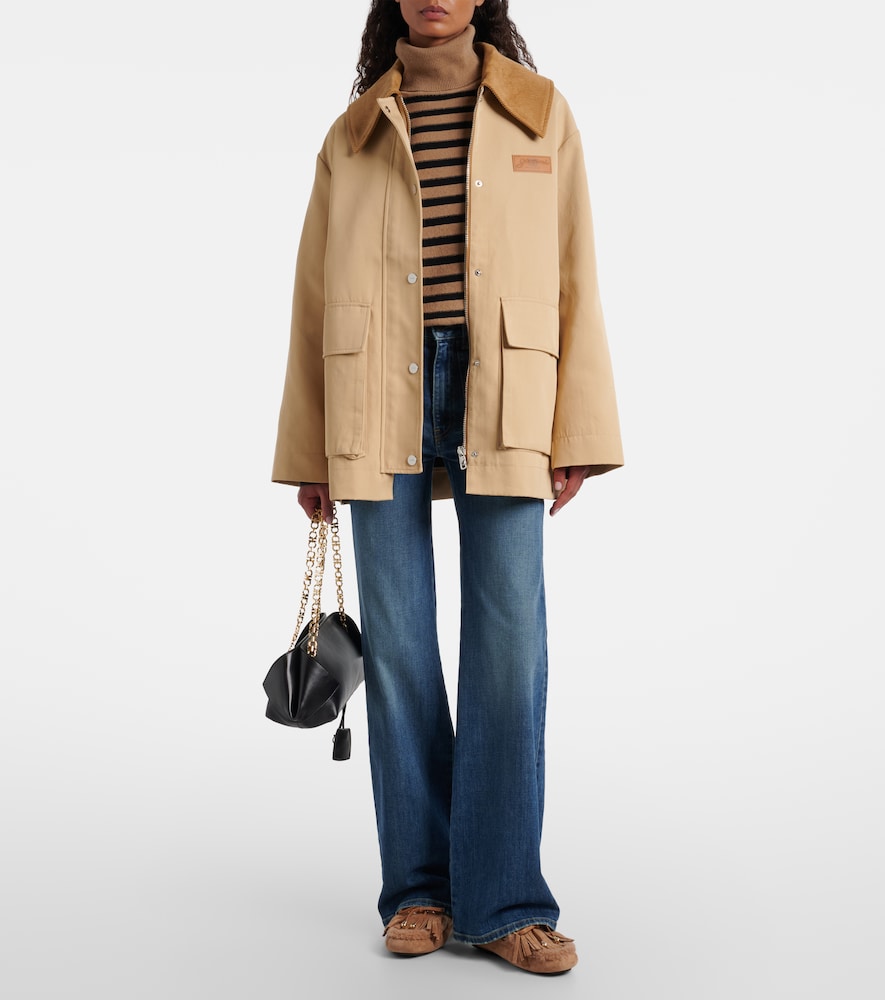Jimmy Choo Manon F shearling-lined suede boat shoes