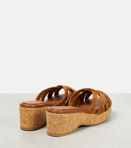 Jimmy Choo Maribou 50 suede sandals