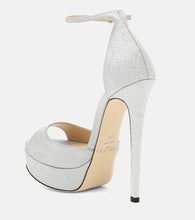 Jimmy Choo Max 150 glitter sandals