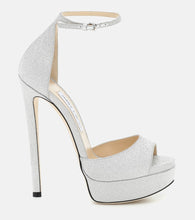 Jimmy Choo Max 150 glitter sandals