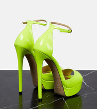 Jimmy Choo Max 150 patent leather platform sandals