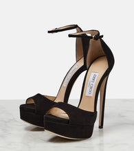 Jimmy Choo Max 150 suede platform sandals