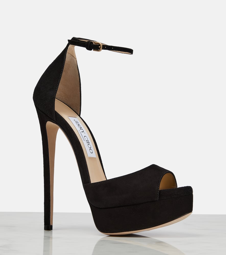 Jimmy Choo Max 150 suede platform sandals