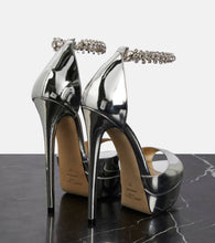 Jimmy Choo Max Bing 150 embellished leather platform sandals