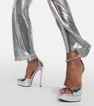 Jimmy Choo Max Bing 150 embellished leather platform sandals