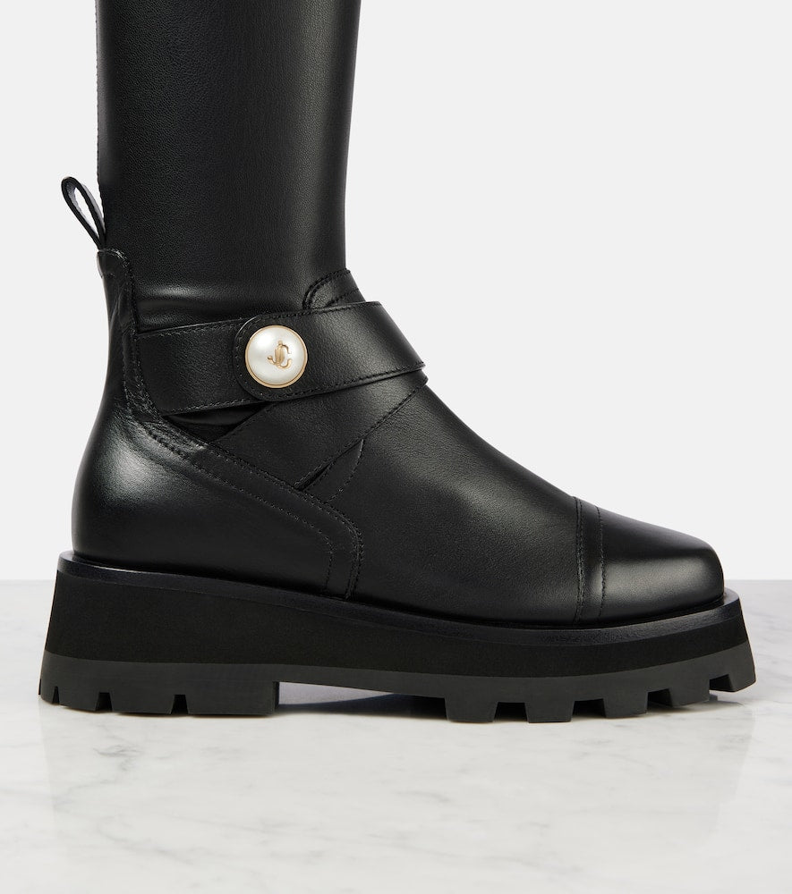 Jimmy Choo Meena leather over-the-knee boots