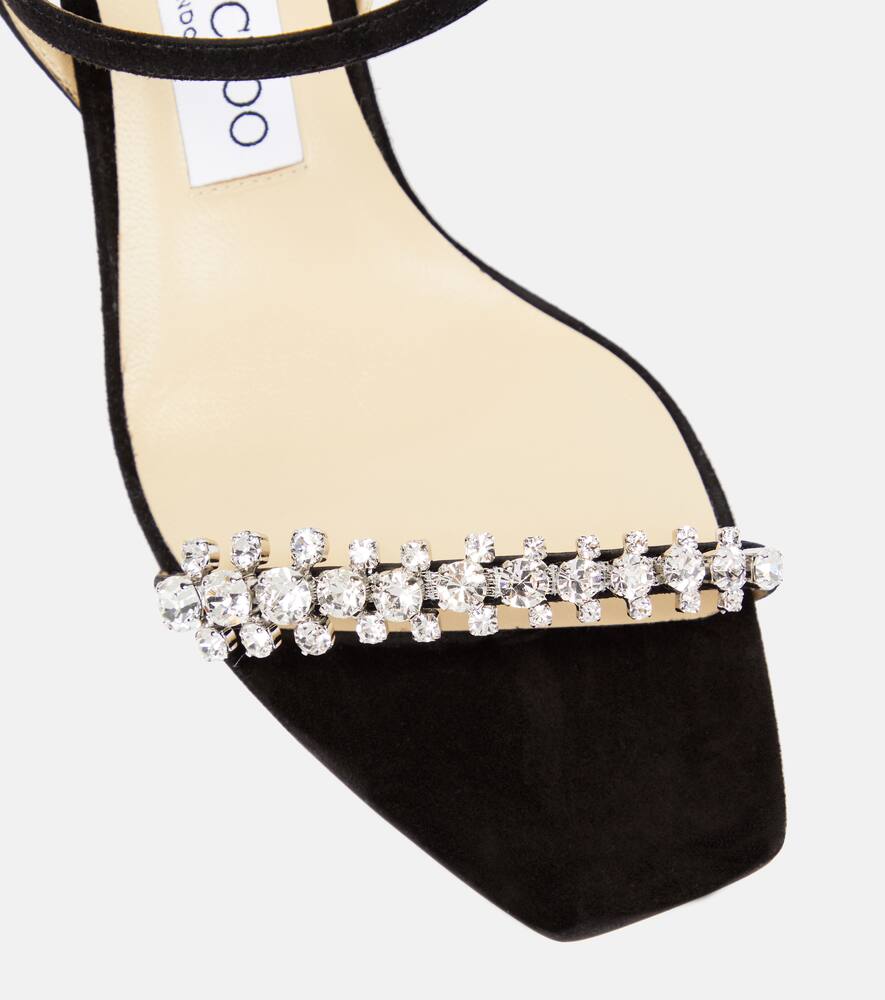 Jimmy Choo Meira 85 embellished suede sandals