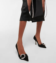 Jimmy Choo Melva 90 embellished suede pumps