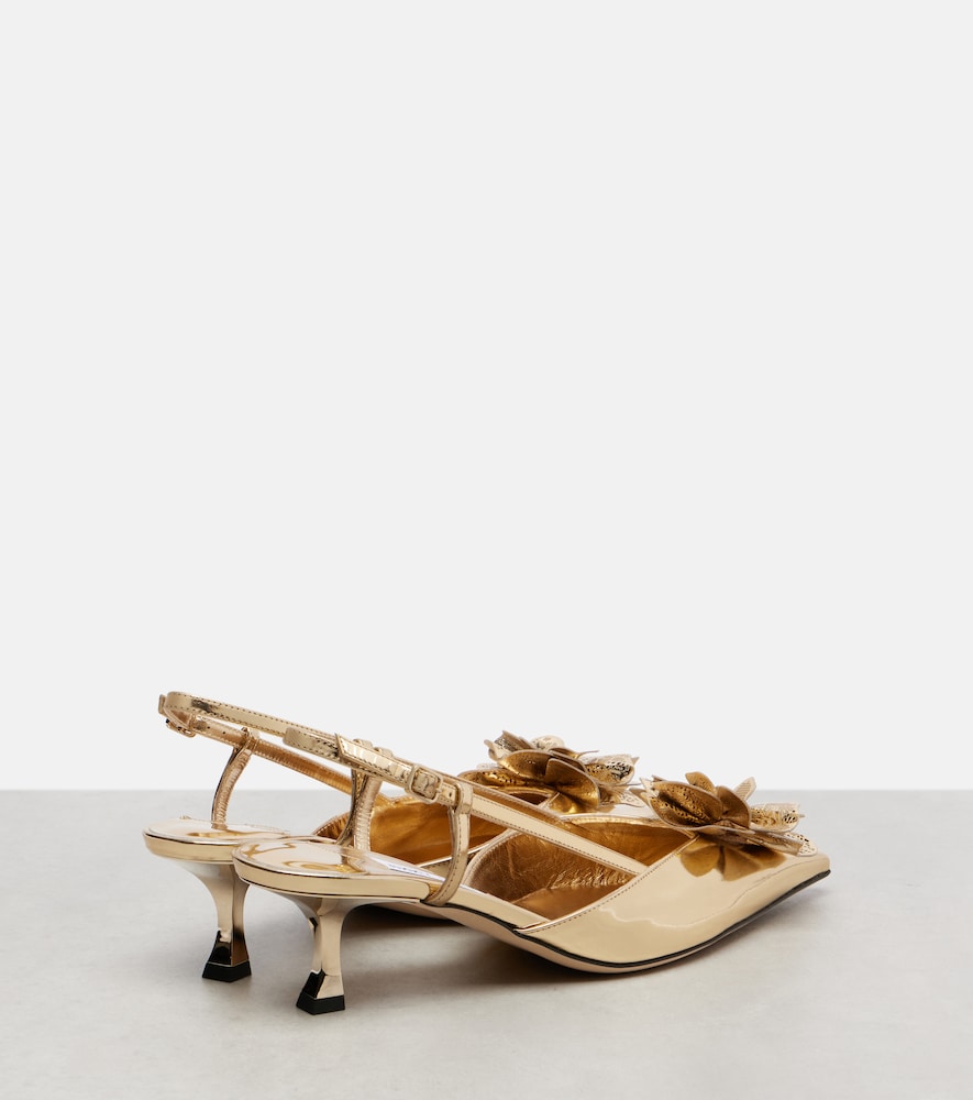 Jimmy Choo Mimmi 50 leather slingback pumps
