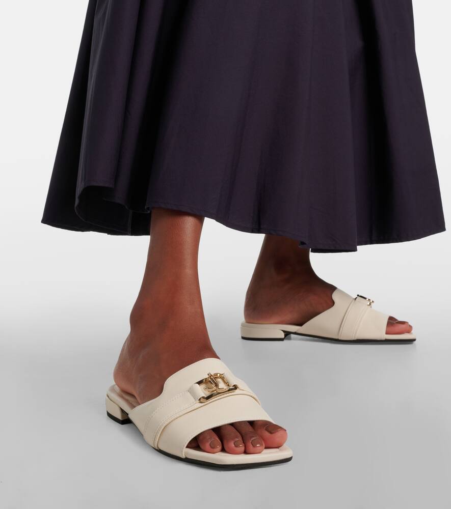 Jimmy Choo Nako leather slides